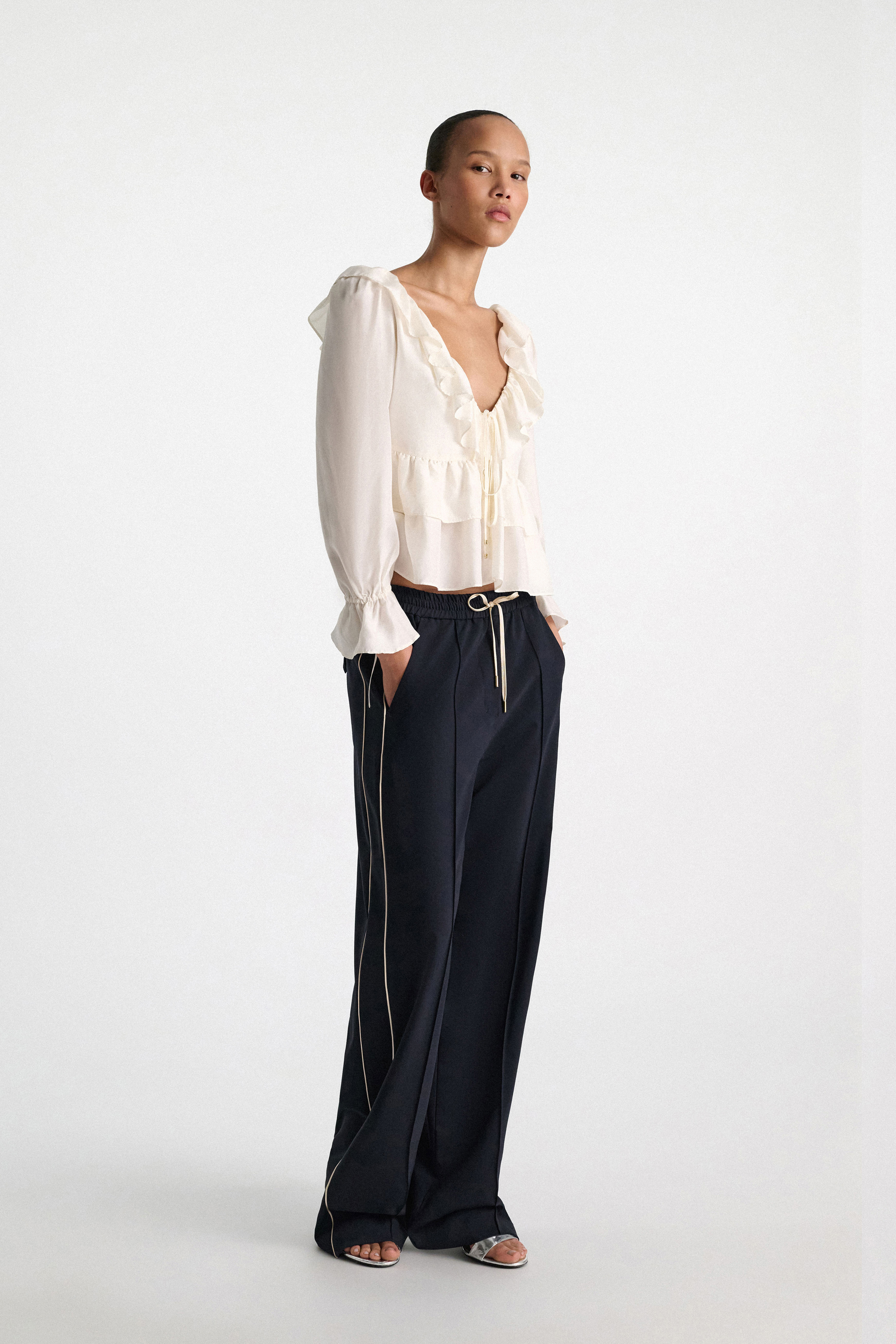 Dorothee Schumacher Wool jogging pants dark navy